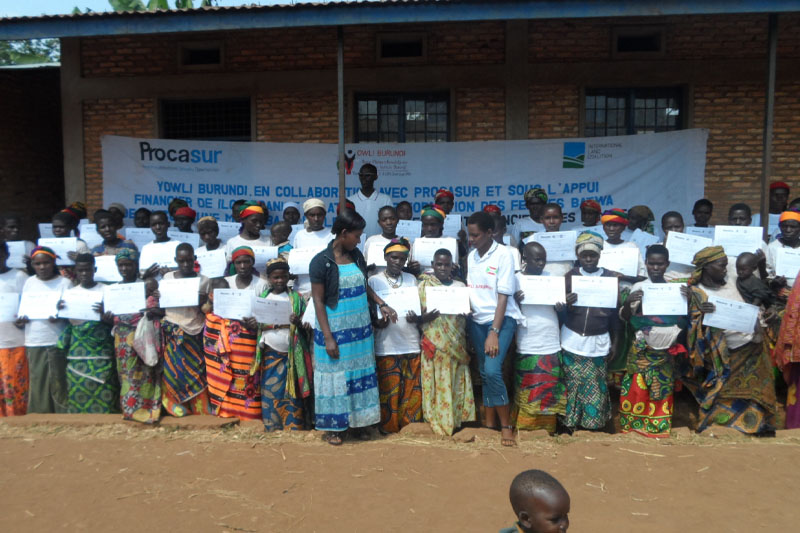 Economic empowerment of 53 young women from the indigenous population (Batwa)